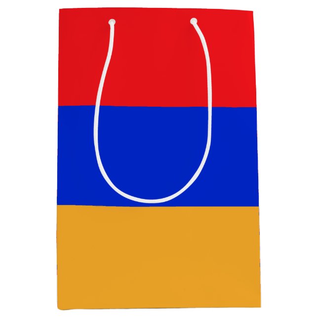 Sacola Para Presentes Média bandeira da Armênia (Frente)