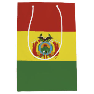Sacola Para Presentes Média Bandeira da Bolívia