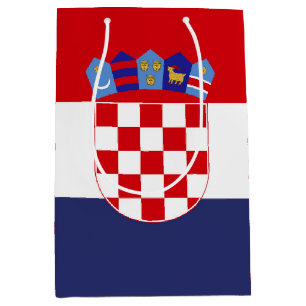 Sacola Para Presentes Média Bandeira da Croácia