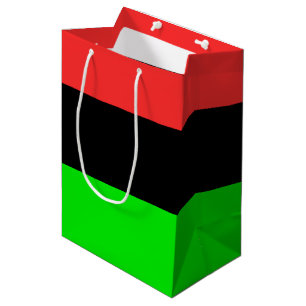 Sacola Para Presentes Média Bandeira da Diáspora Afro-Americana