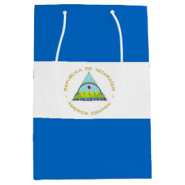 Sacola Para Presentes Média bandeira da Nicarágua