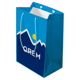 Sacola Para Presentes Média Bandeira de Orem, Utah