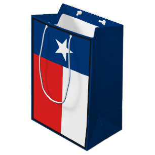 Sacola Para Presentes Média Bandeira de Texas