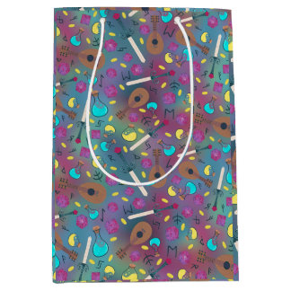 Sacola Para Presentes Média Barras e Tabletops