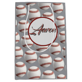 Sacola Para Presentes Média Basebol Personalizado