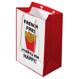 Sacola Para Presentes Média Batata Frita Me Faz Feliz Batata Frita