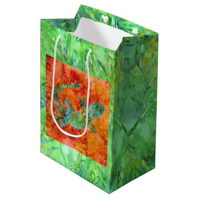 Sacola Para Presentes Média Batik Lizard (Frente inclinada)