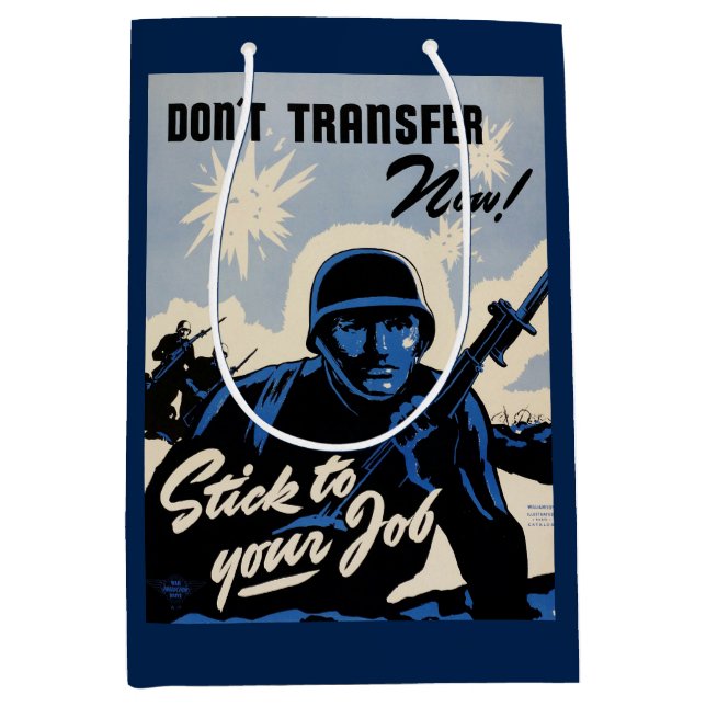 Sacola Para Presentes Média Batlefield Beachhead Assault por Guerreiros Americ (Frente)