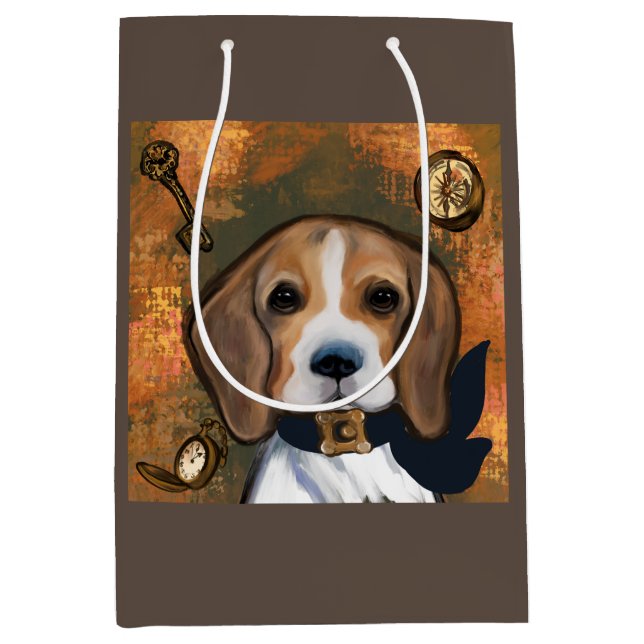 Sacola Para Presentes Média Beagle       (Frente)