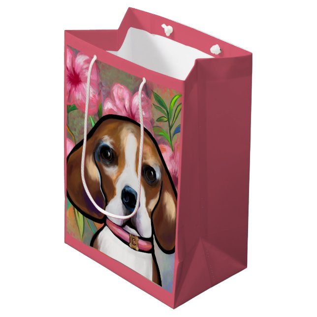 Sacola Para Presentes Média Beagle            (Frente inclinada)