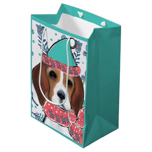 Sacola Para Presentes Média Beagle (Frente inclinada)