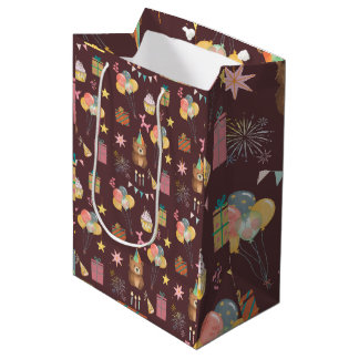 Sacola Para Presentes Média Bear Birthday
