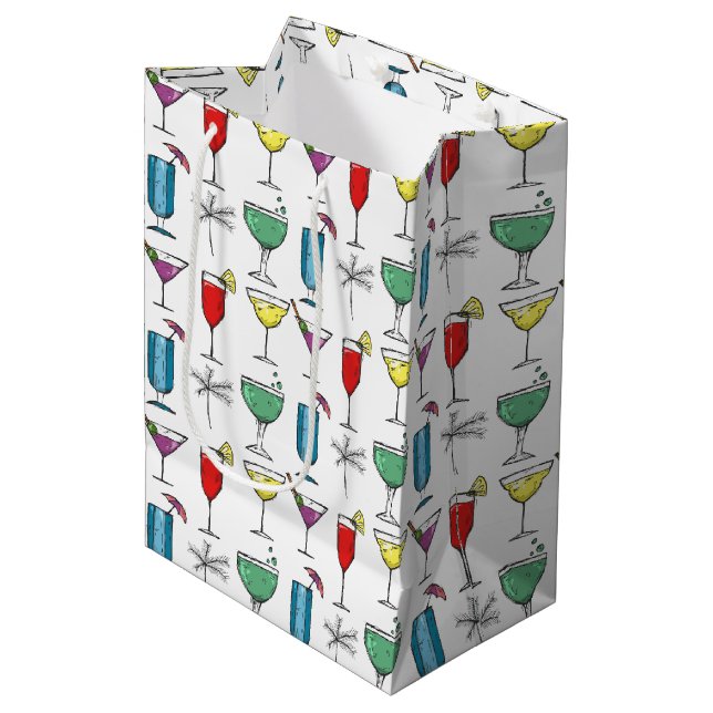 Sacola Para Presentes Média Bebida Misturada Cocktail Gift Bag (Frente inclinada)