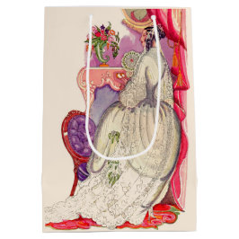 Sacola Para Presentes Média bela noiva de um lindo vestido