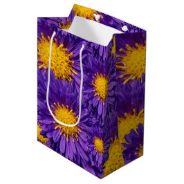 Sacola Para Presentes Média Belas Margaridas de São Miguel Roxas