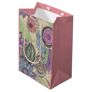 Sacola Para Presentes Média Beleza Botânica
