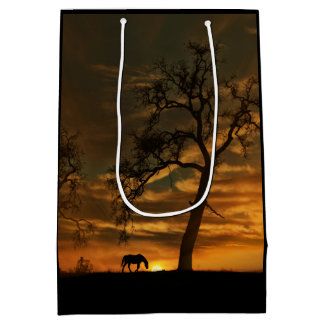 Sacola Para Presentes Média Belo Saco do Cavalo do Sudoeste