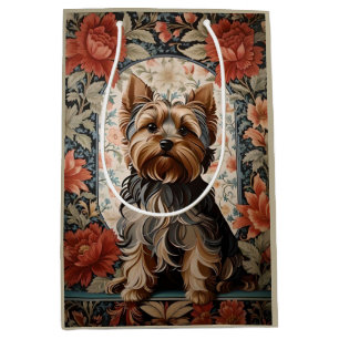 Sacola Para Presentes Média Belo Yorkie Yorkshire Terrier Portrait
