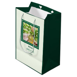 Sacola Para Presentes Média Bem-Estar Verde-Menta & Autocuidado