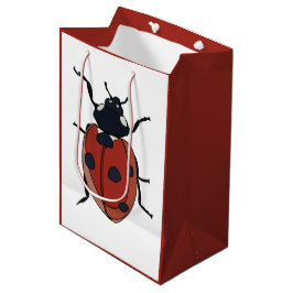 Sacola Para Presentes Média Besouros Insetam Besouros Ladybug