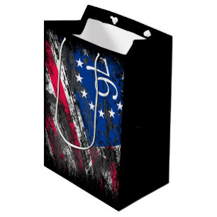 Sacola Para Presentes Média Betsy Ross Flag 1776 Patriótico 4 de julho