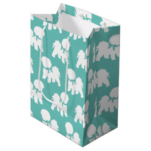 Sacola Para Presentes Média Bichon Frise Dog Puppy