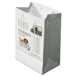 Sacola Para Presentes Média Bichos-De-Corte No Aniversário de criança Da Estra