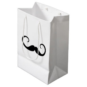 Sacola Para Presentes Média bigode elegante
