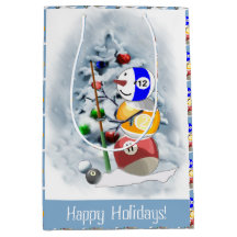 Billiards Ball Snowman Natal