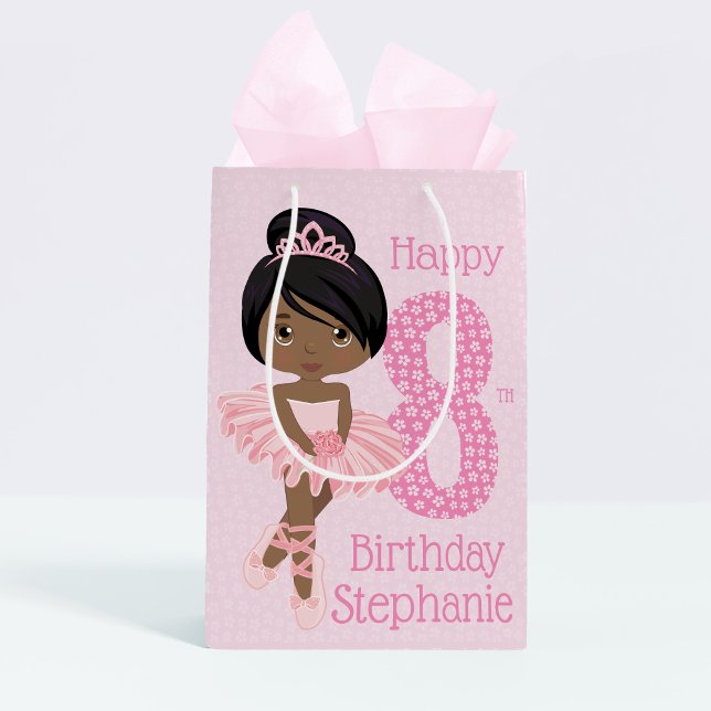 Sacola Para Presentes Média Black Birthday Ballerina Medium Gift Bag (Criador carregado)