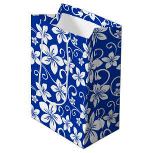 Sacola Para Presentes Média BLUE HAWAII (ROYAL BLUE) Saco de presentes