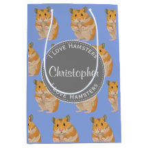 Blue I ama Hamsters Hamster Patterno