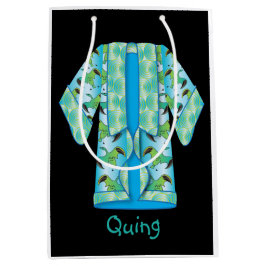 Sacola Para Presentes Média Blue Kimono Gift Bag