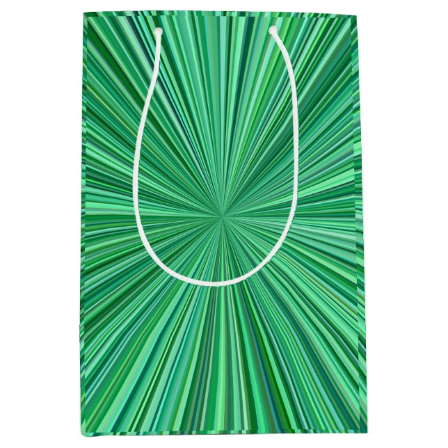 Sacola Para Presentes Média Blue Radial Stripes Background-23156 (Frente)