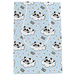 Sacola Para Presentes Média Boa Noite Dormindo Panda Bear
