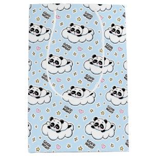 Sacola Para Presentes Média Boa Noite Dormindo Panda Bear