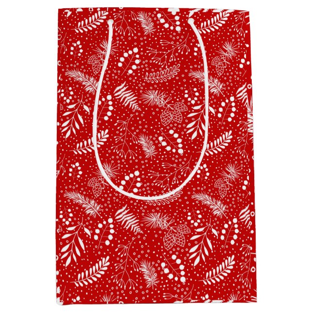 Sacola Para Presentes Média Boho Simple deixa o Natal (Frente)