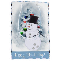 Bola de boliche Snowman Natal