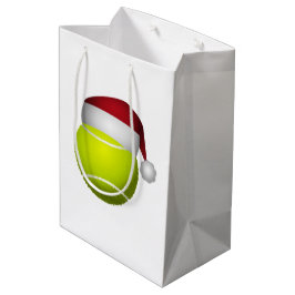 Sacola Para Presentes Média Bola de Tênis de Natal