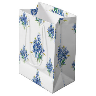 Sacola Para Presentes Média Boletins e flores silvestres