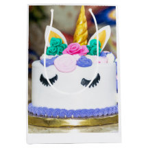 Bolo de aniversário Saco de Presente Médio