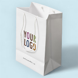 Sacola Para Presentes Média Bolsa de compras impressa personalizada com o logo