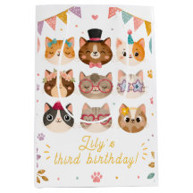 Bolsa de Favor de Gatinho para Festa Perfeita para