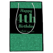 bolsa de presente de aniversário de 4º aniversário