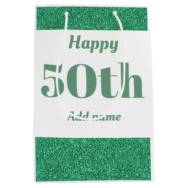 Sacola Para Presentes Média bolsa de presente de aniversário personalizado, de (Frente)