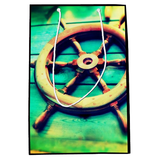 Sacola Para Presentes Média Bolsa de Presente de Boat (Frente)