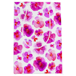 Sacola Para Presentes Média Bolsa de presente de cor branca-de-água cor-de-ros