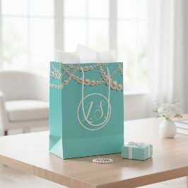 Sacola Para Presentes Média Bolsa de Presente de Luxo Personalizada com Pérola