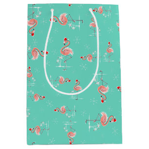 Sacola Para Presentes Média Bolsa de Presente de Meio do Twist Flamingo de Nat