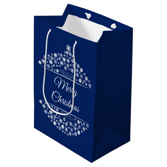 Sacola Para Presentes Média Bolsa de Presente de Natal (Frente inclinada)